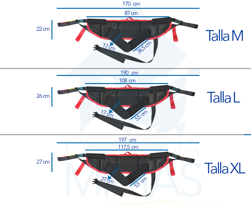 Medidas Arnés Dorsal Bipedestación