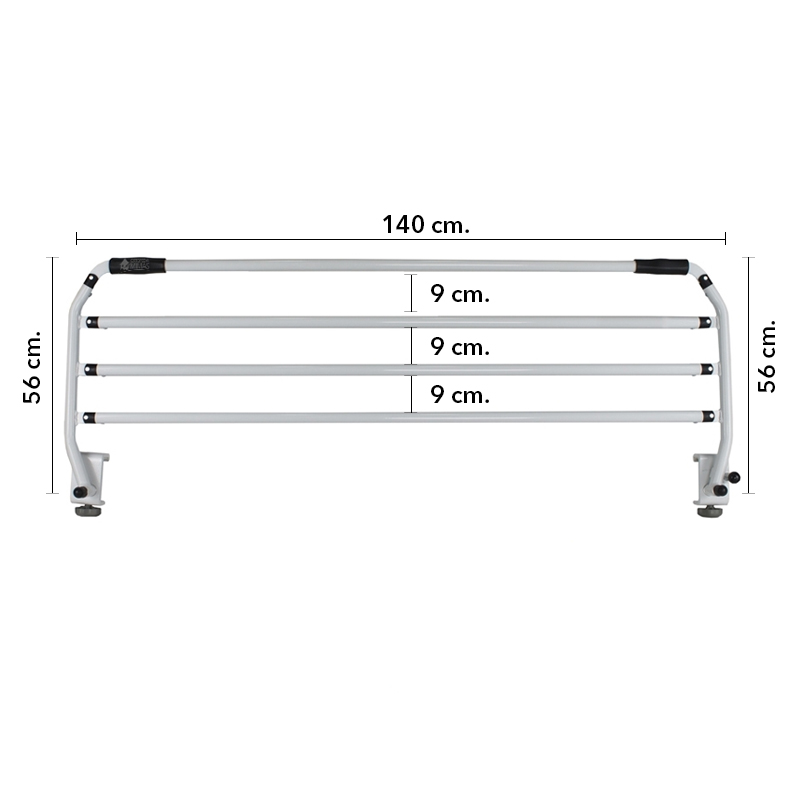 Barandilla de cama plegable